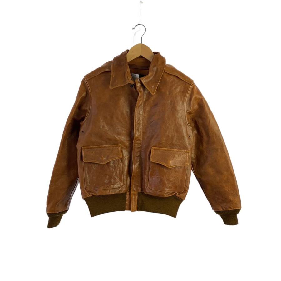 BUZZRICKSON'S A2 ラフウェア 【ホースハイド】サイズ40 Buzz Rickson's◇TYPE A-2 ORDER NO.W535 A.C.20960/36/牛革/BRW/無地