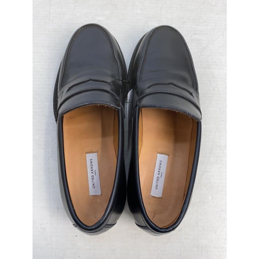 UNITED ARROWS◇ローファー/36/BLK/レザー/VERO CUOIO/ペニー 