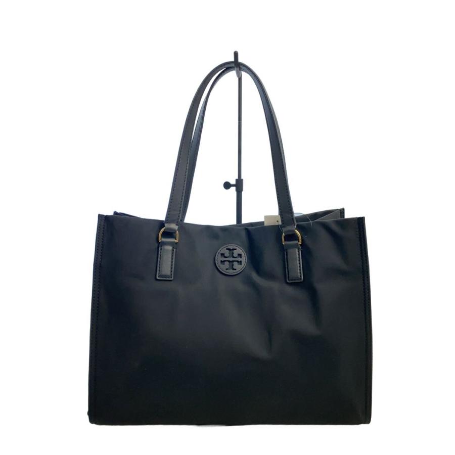 TORY BURCH◇エラ/トートバッグ/ナイロン/BLK// : セカンドストリート