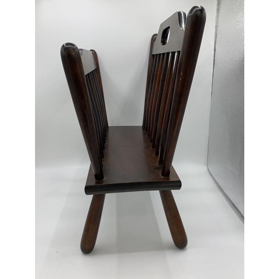 松本民芸家具 木製ラック ダークブラウン 松本民芸家具/マガジンラック/ウッド/BRW/ミズメザクラ/A型/刻印「井