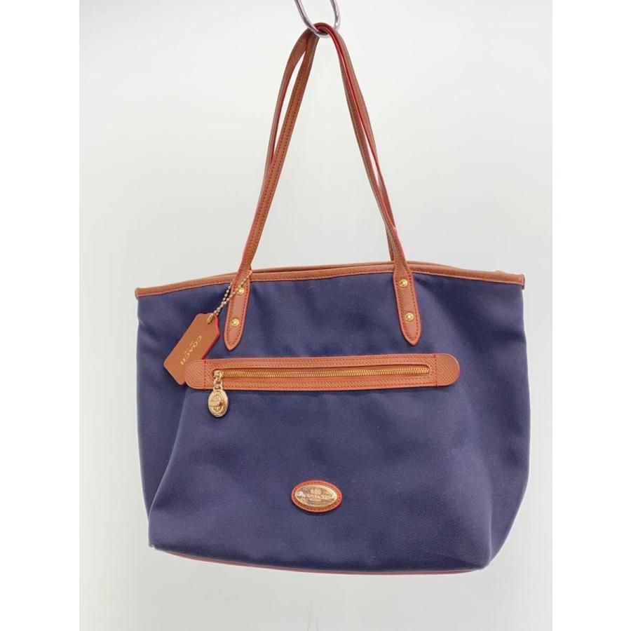 [CO A C H]美品バッグ COACH◇トートバッグ/ナイロン/NVY/無地/F37237 : セカンドストリート