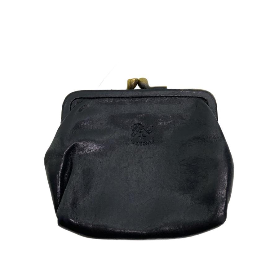 IL BISONTE◇IL BISONTE/コインケース/レザー/BLK/無地/メンズ