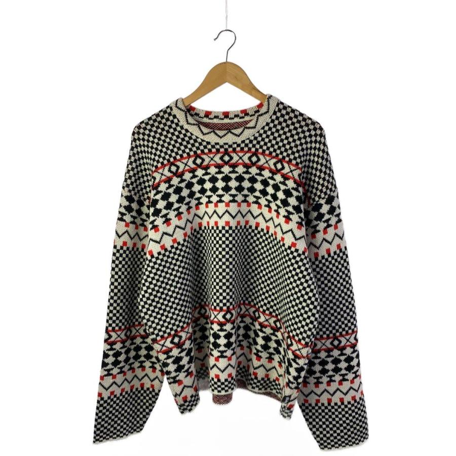STUSSY◇ニット・セーター(厚手)/L/アクリル/マルチカラー/117153