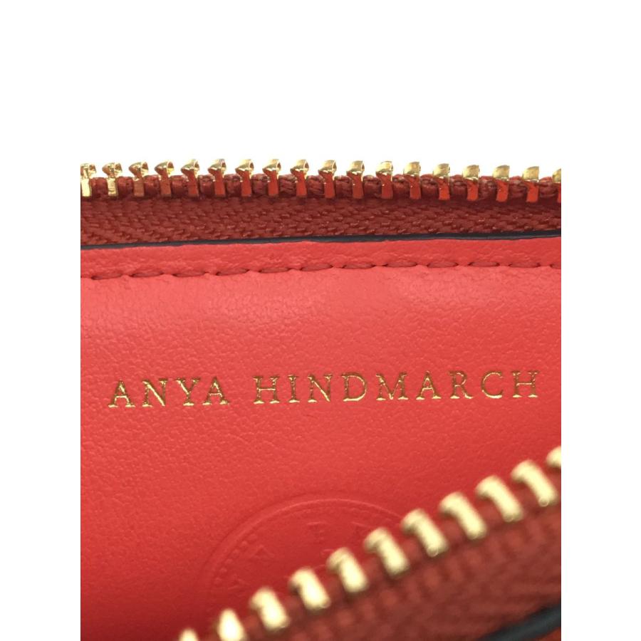 ANYA HINDMARCH◆アニヤハインドマーチ/Envelope Zip Card Case/パスケース/ORN/レディース/中古