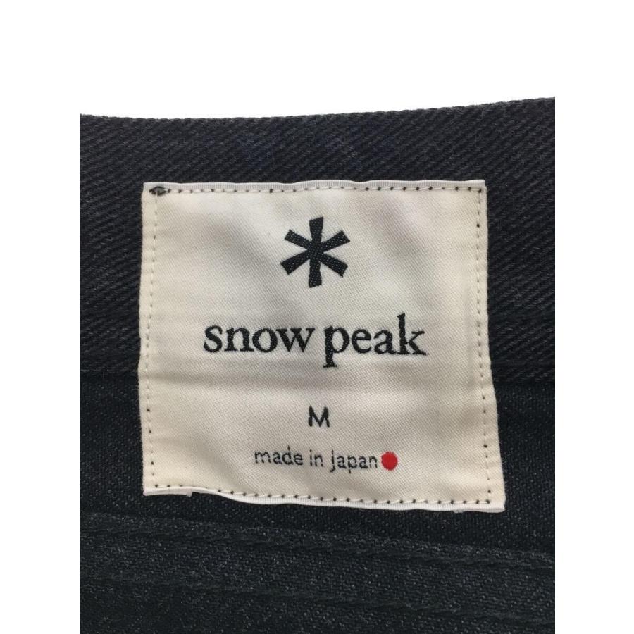 snow peak◇ボトム/M/デニム/BLK/無地/PA-20AU107/TAKIBI Denim Pants 