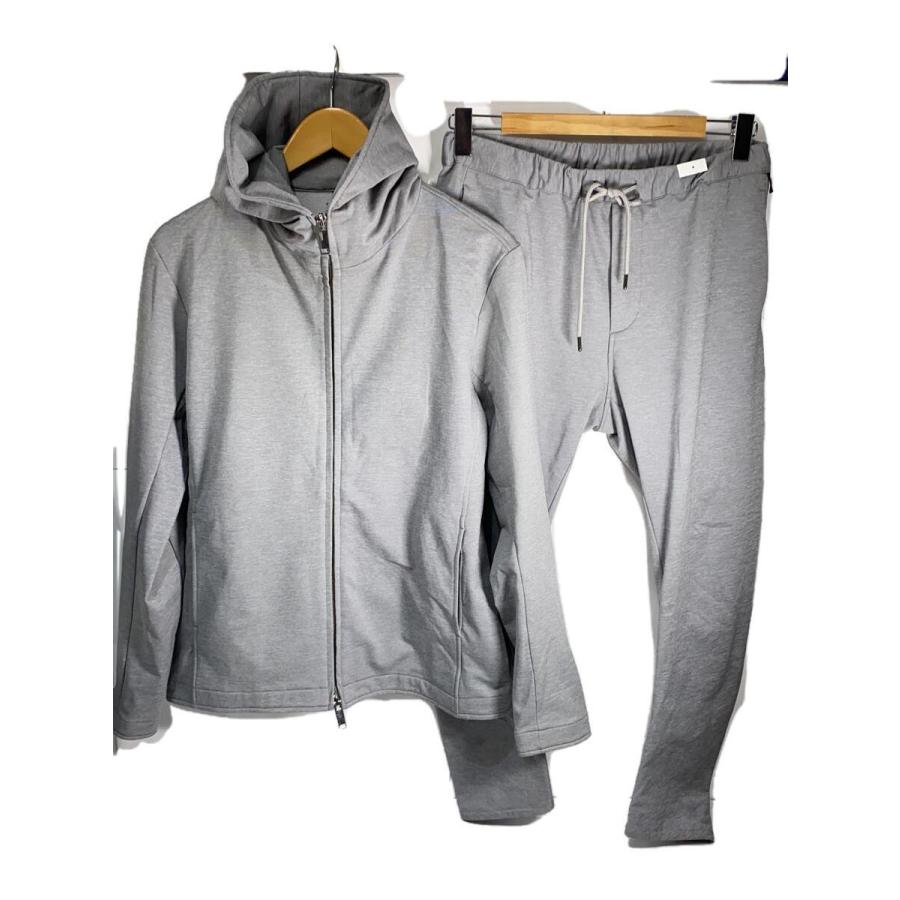 WJK◇セットアップ/L/ポリエステル/GRY/無地/MJ83D : セカンド