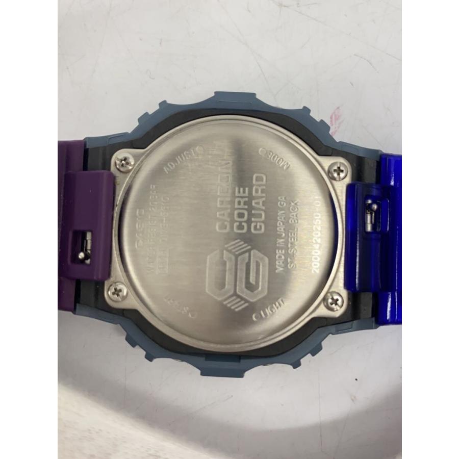 CASIO◇CASIO/G-SHOCK/クォーツ腕時計/デジタル/ラバー/BLU/BLU/DWE