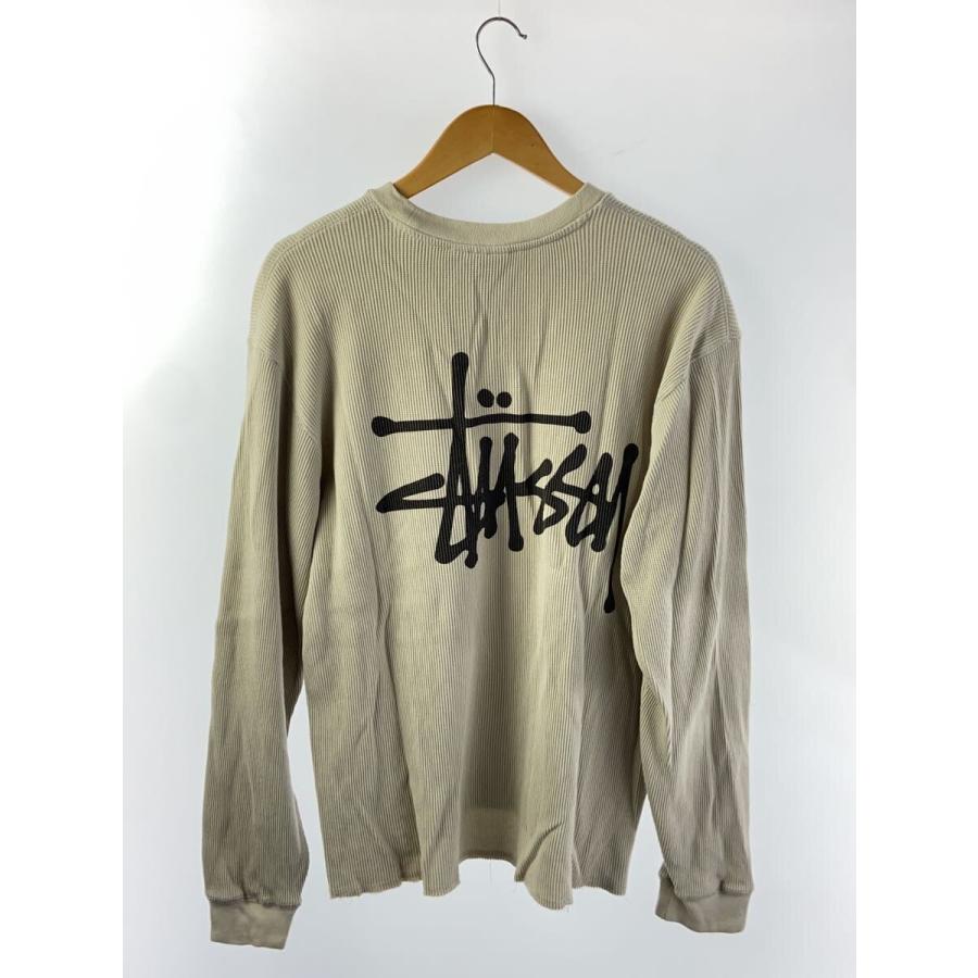 STUSSY◇ステューシー/Basic Stock LS Thermal/M/コットン/BEG