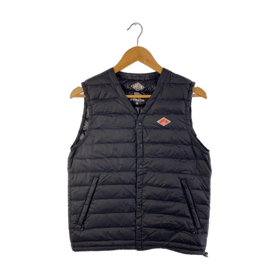 DANTON◇ダウンベスト/38/ナイロン/BLK/無地/18A-KW-001 DANTON◇ダウンベスト/38/ナイロン/BLK/無地/18A-KW-001