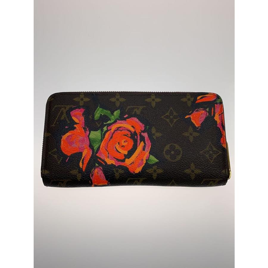Louis Vuitton モノグラム ジッピーウォレット ローズ LOUIS VUITTON◇ジッピー・ウォレット_モノグラム・ローズ_BRW/PVC/BRW