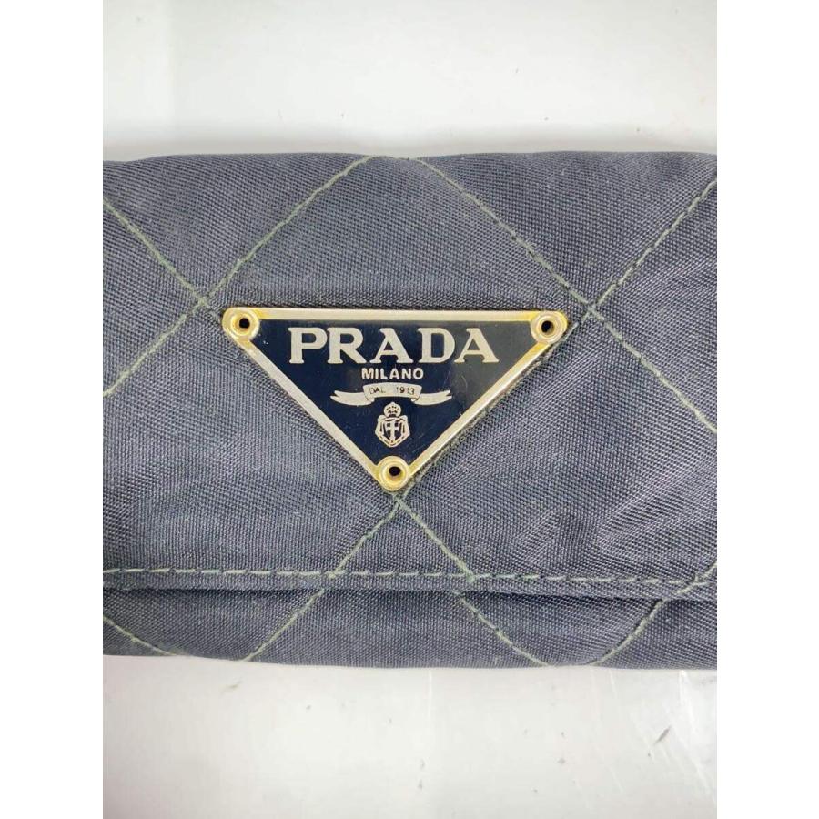 PRADA◇6連キーケース/ナイロン/BLK/無地/メンズ// : セカンド