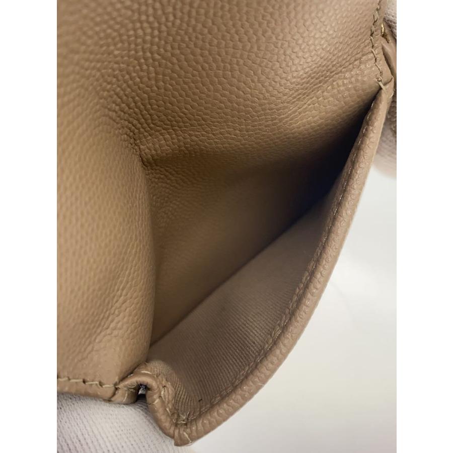 CHANEL◇コインケース/レザー/BEG/レディース/AP1958/クラシックジップ
