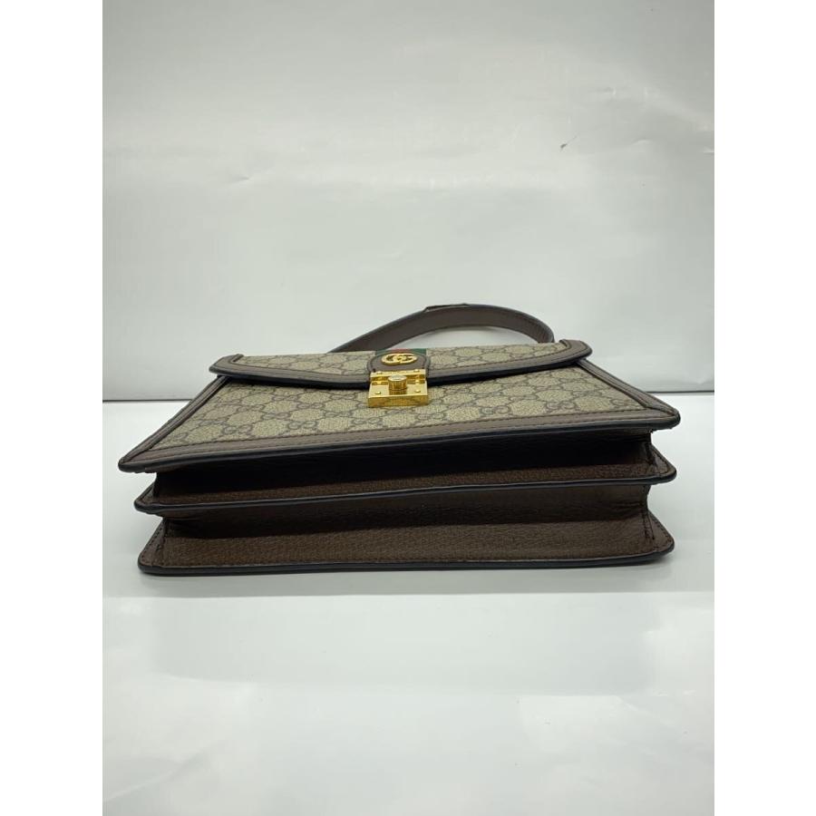 GUCCI◇ウェブ ストライプ付き スモール トップハンドルバッグ_オフィ 