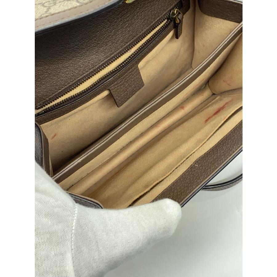 GUCCI◇ウェブ ストライプ付き スモール トップハンドルバッグ_オフィ 