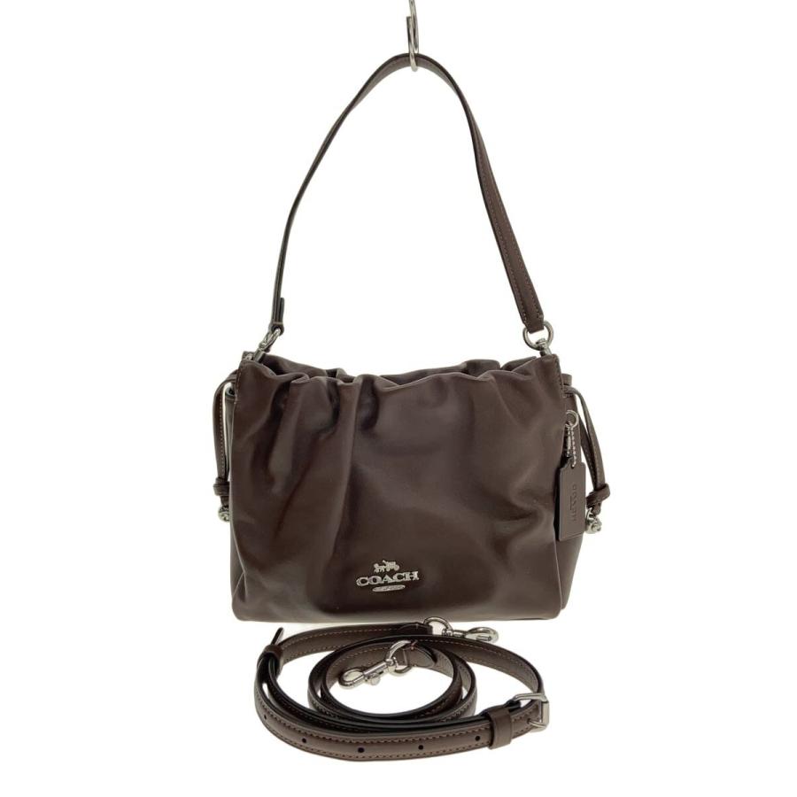 COACH◇ショルダーバッグ/レザー/BRW/無地/CT763 : セカンドストリート