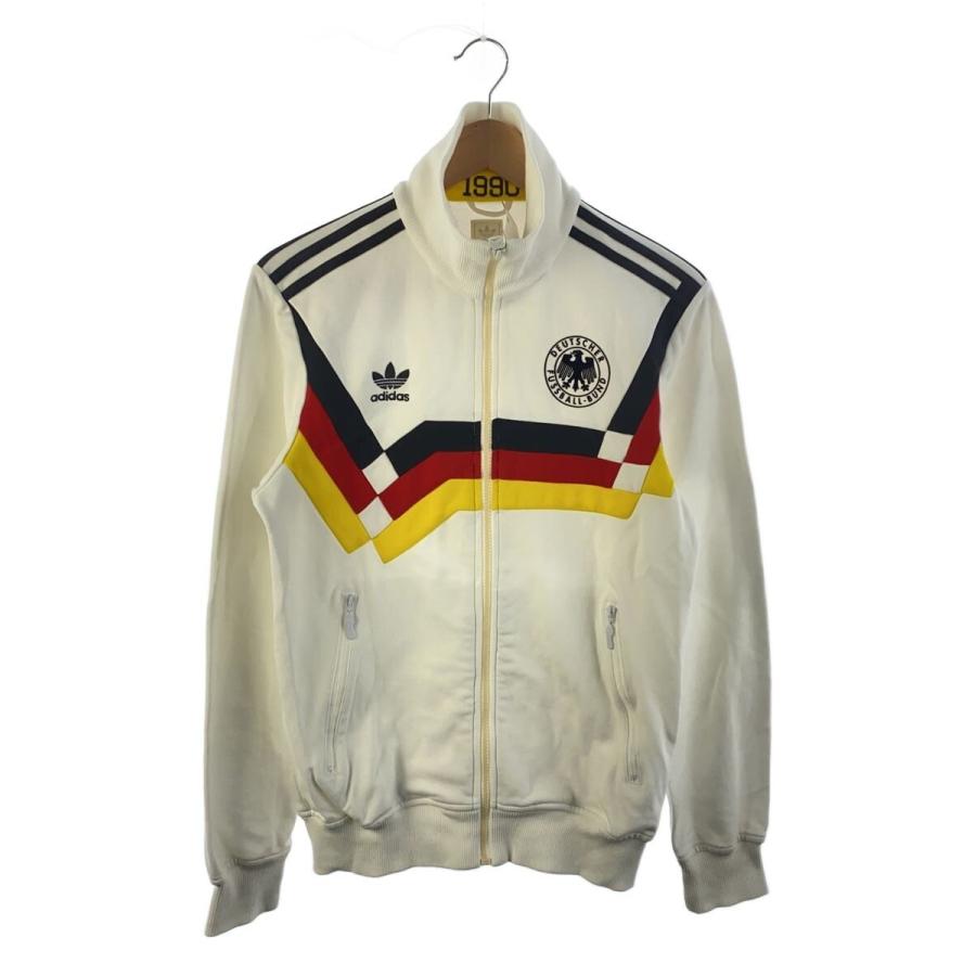 adidas 1990 ドイツ代表 ジャージ M adidas◇ジャージ/1990年/サッカー西ドイツ代表/M/コットン/WHT/P23942