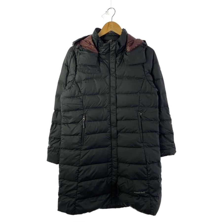 mont-bell◇ロングダウンジャケット/M/ポリエステル/BLK/無地/1101279