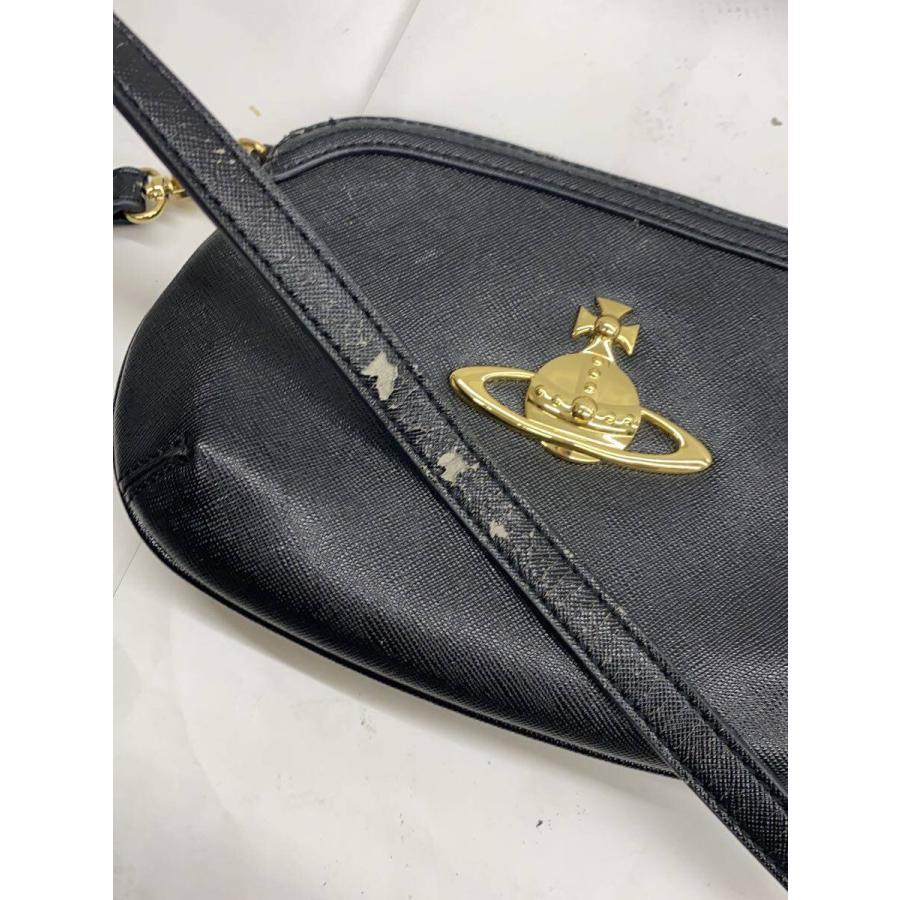 Vivienne Westwood◇ショルダーバッグ/--/BLK/無地 : セカンド