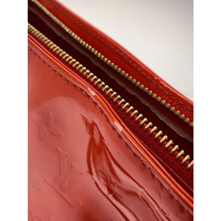 LOUIS VUITTON◇ヒューストン_モノグラム・ヴェルニ/エナメル/RED