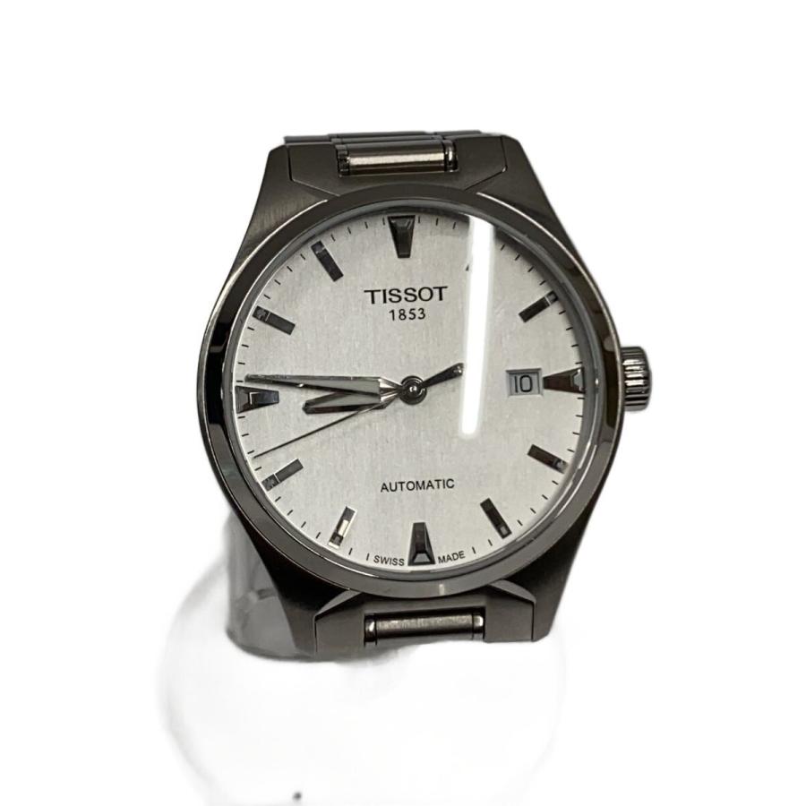 TISSOT◇自動巻腕時計/アナログ/ステンレス/WHT/SLV/t060407