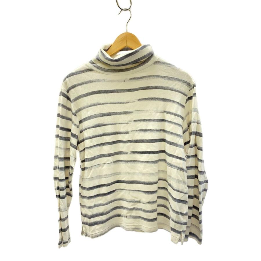 Porter Classic◇長袖Tシャツ/M/コットン/WHT/ボーダー/? NULL