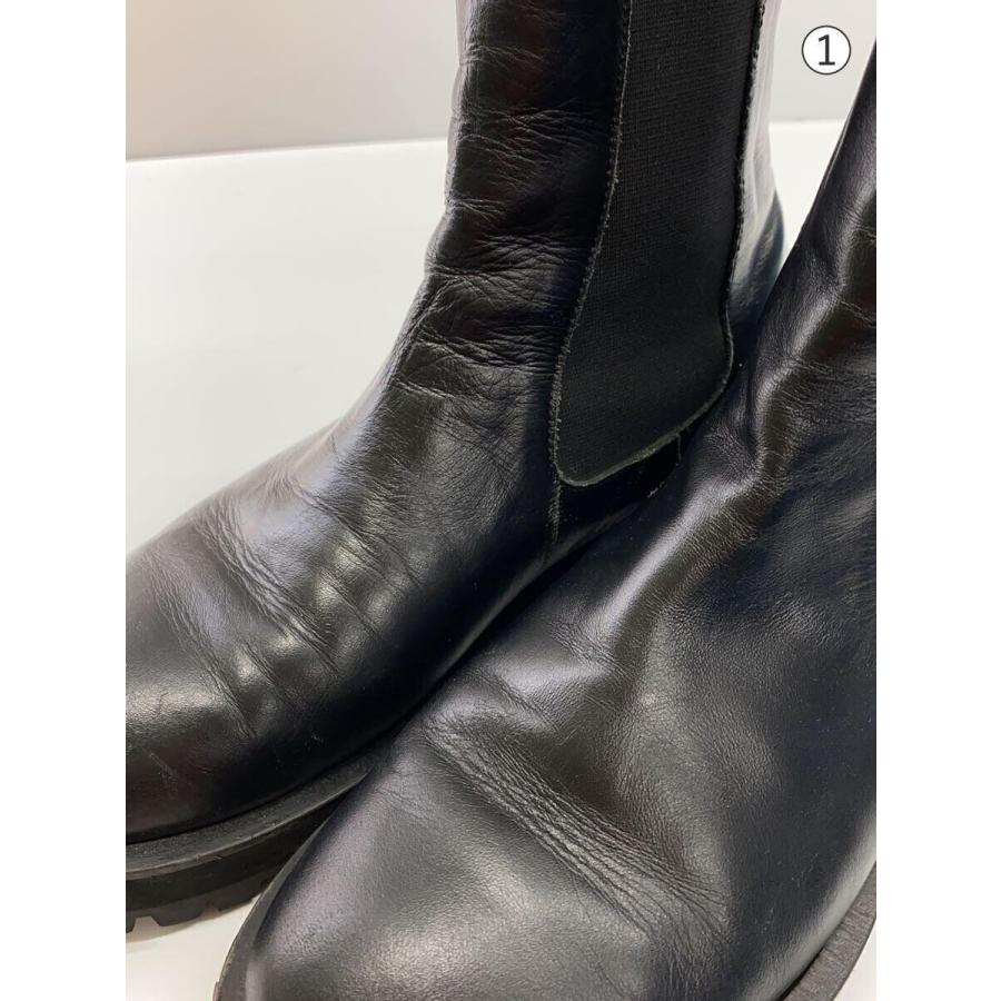 OUAT MORSE/SPACE BOOTS/サイドゴアブーツ/40/BLK/レザー/M-20-003-08