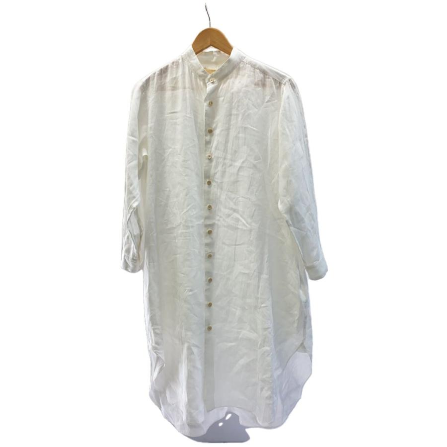 suzuki takayuki◇long shirt/長袖シャツ/FREE/リネン/WHT/無地/T002 
