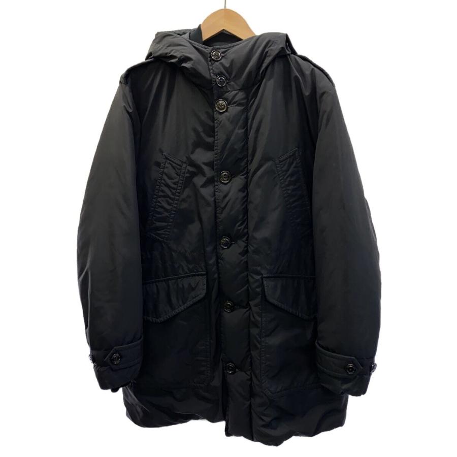 MONCLER◇RAINIER GIUBBOTTO/ダウンジャケット/3/ナイロン/BLK/無地 