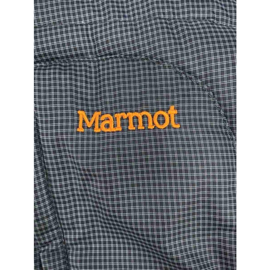 Marmot◇リバーシブルダウンベスト/M/ナイロン/BLK/総柄/mjj-8644wr