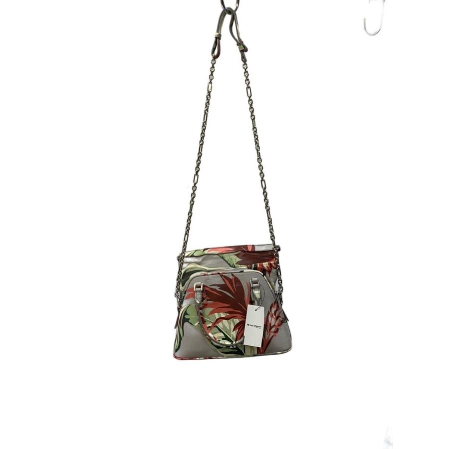 Maison Margiela◇5ACマイクロショルダーバッグ/レザー/GRY/花柄