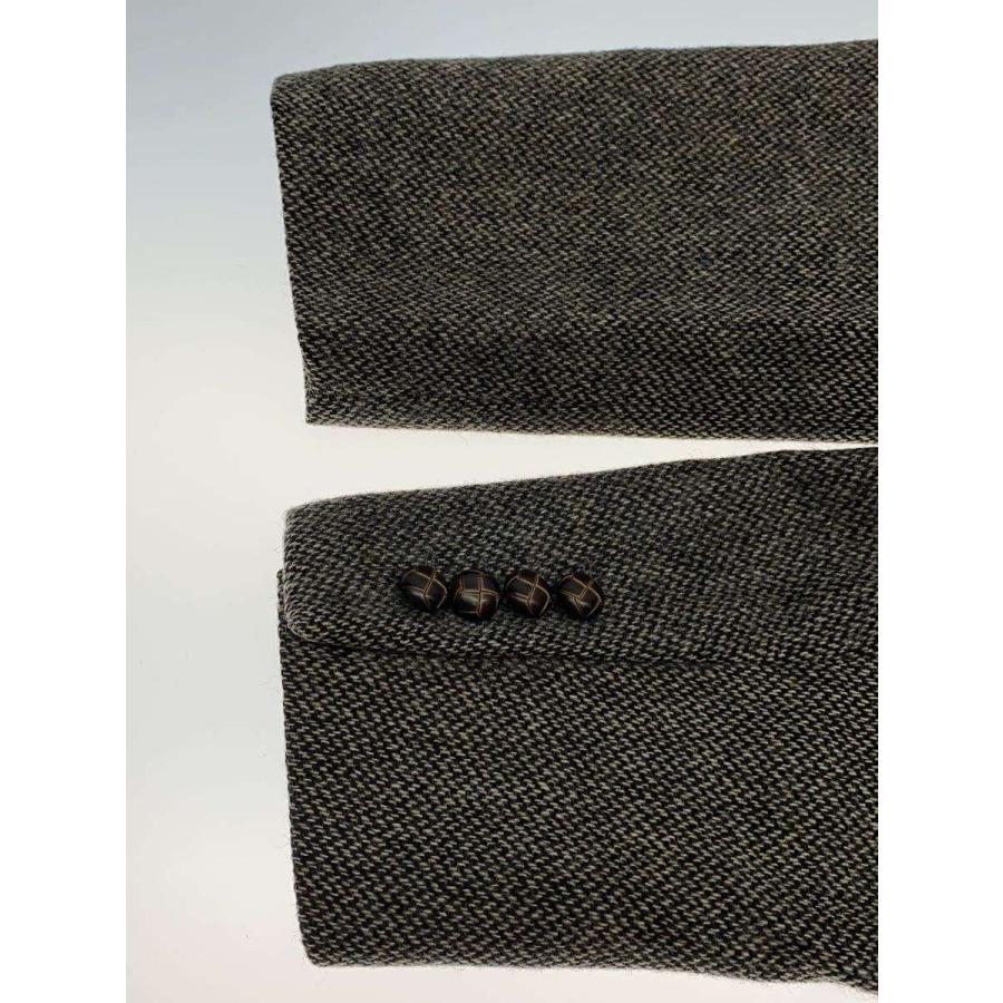 極美品　BEAMS　テーラードジャケット　ツイード　エルボーパッチ　グレー　XL barrage/moon社/ツイードテーラードジャケット/エルボーパッチ/AB6