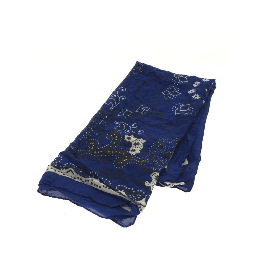 Acne Studios(Acne)◇CA0183-/スカーフ/コットン/ブルー/ペーズリー 