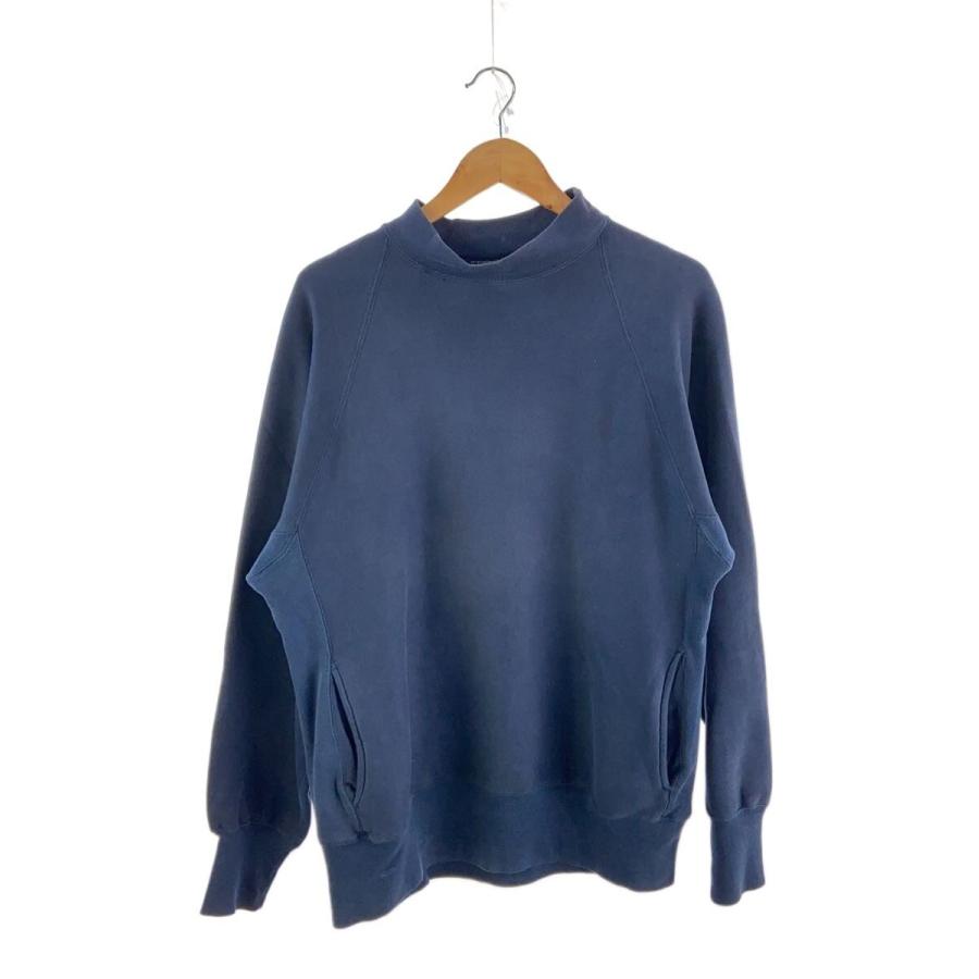 美品 目無し 90s champion リバースウィーブUSA製モックネックL Champion◇90s/USA製/リバース/モックネック/完全目無し/スウェット/XL