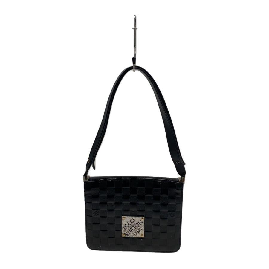 ルイヴィトン ダミエ ヴェルニ キャバレー ハンドバッグ ショルダーバッグ LOUIS VUITTON◇キャバレー_ダミエ・ヴェルニ_BLK/PVC/BLK/モノグラム