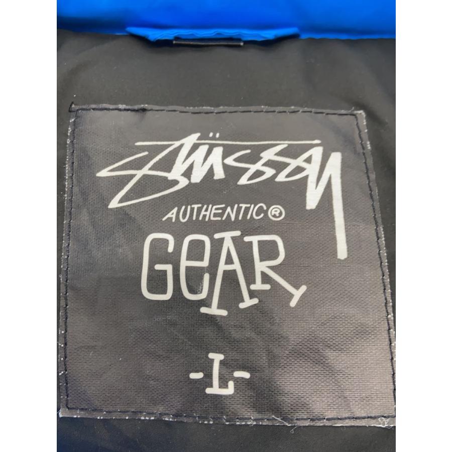 STUSSY◇AUTHENTIC GEAR/00s/ダウンベスト/L/ナイロン/BLU : セカンド