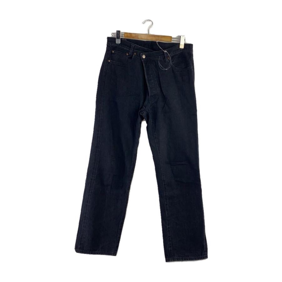 UNUSED◇14oz denim five pockets wide pants/3/デニム/BLK/UW1124