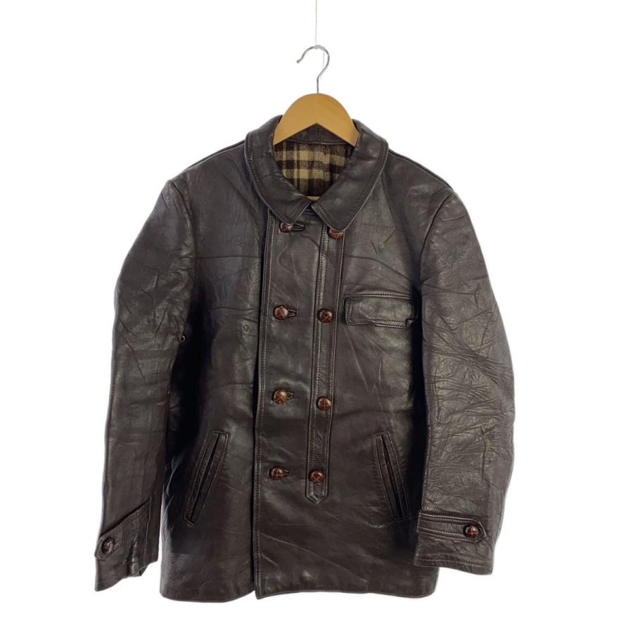 60s〜70s コルビジェジャケット　ユーロヴィンテージ EURO VINTAGE◇60s〜70s/コルビジェジャケット/コート/--/レザー/BRW