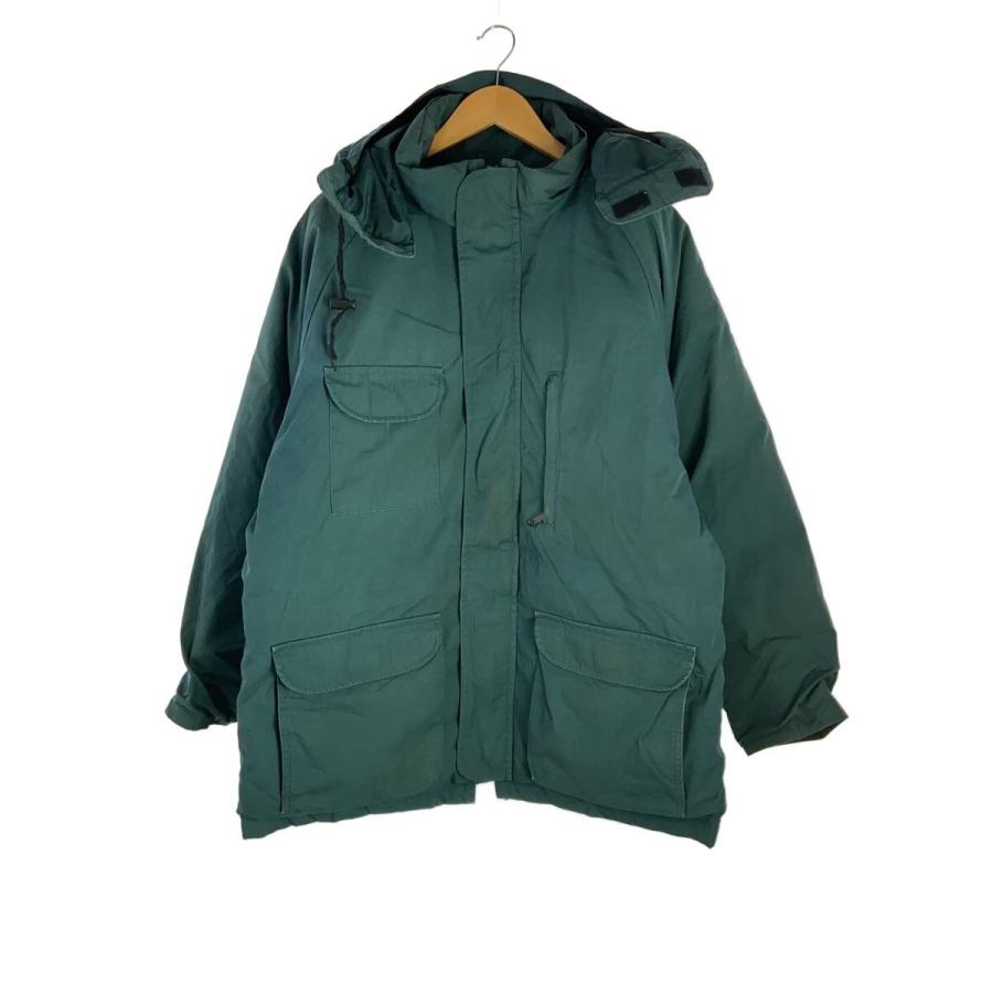 EDDIE BAUER◇80s/黒タグ/グースダウンジャケット/L/ポリエステル/GRN 