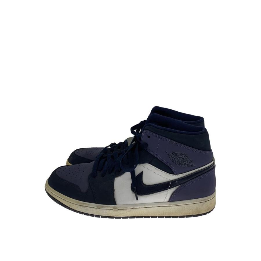 NIKE◇AIR JORDAN 1 MID_エアジョーダン ミッド/29cm/NVY/スウェード 