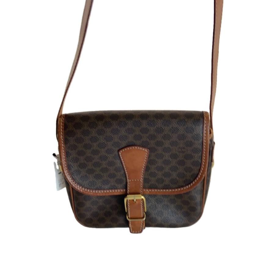 CELINE◇ショルダーバッグ/レザー/BRW/総柄/M94 : セカンドストリート