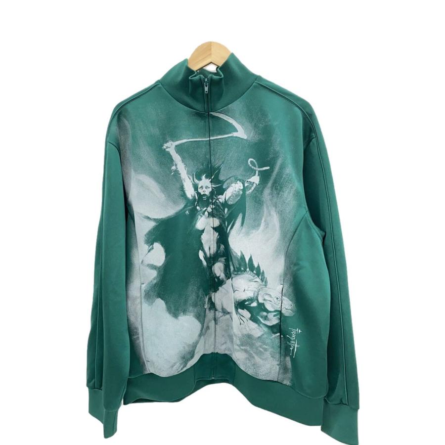 トップス Supreme frank frazetta Track Jacket Supreme◇ジャージ/XL/ポリエステル/GRN/frank frazetta track jacket