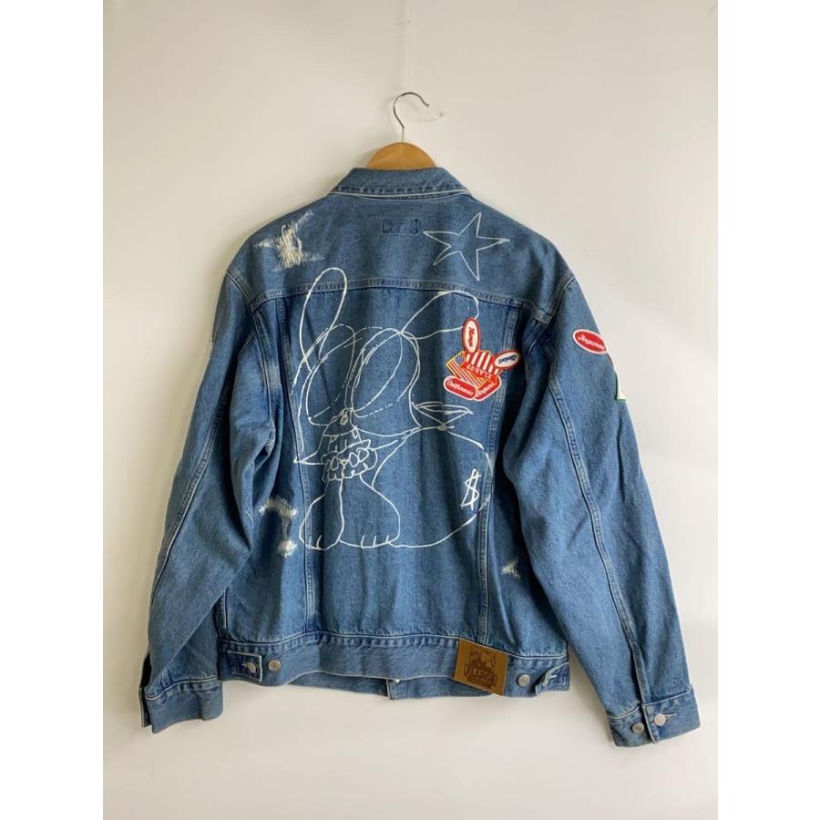 XLARGE(X-LARGE)◇23AW/×SKOLOCT/DENIM JACKET/Gジャン/XL/デニム/IDG