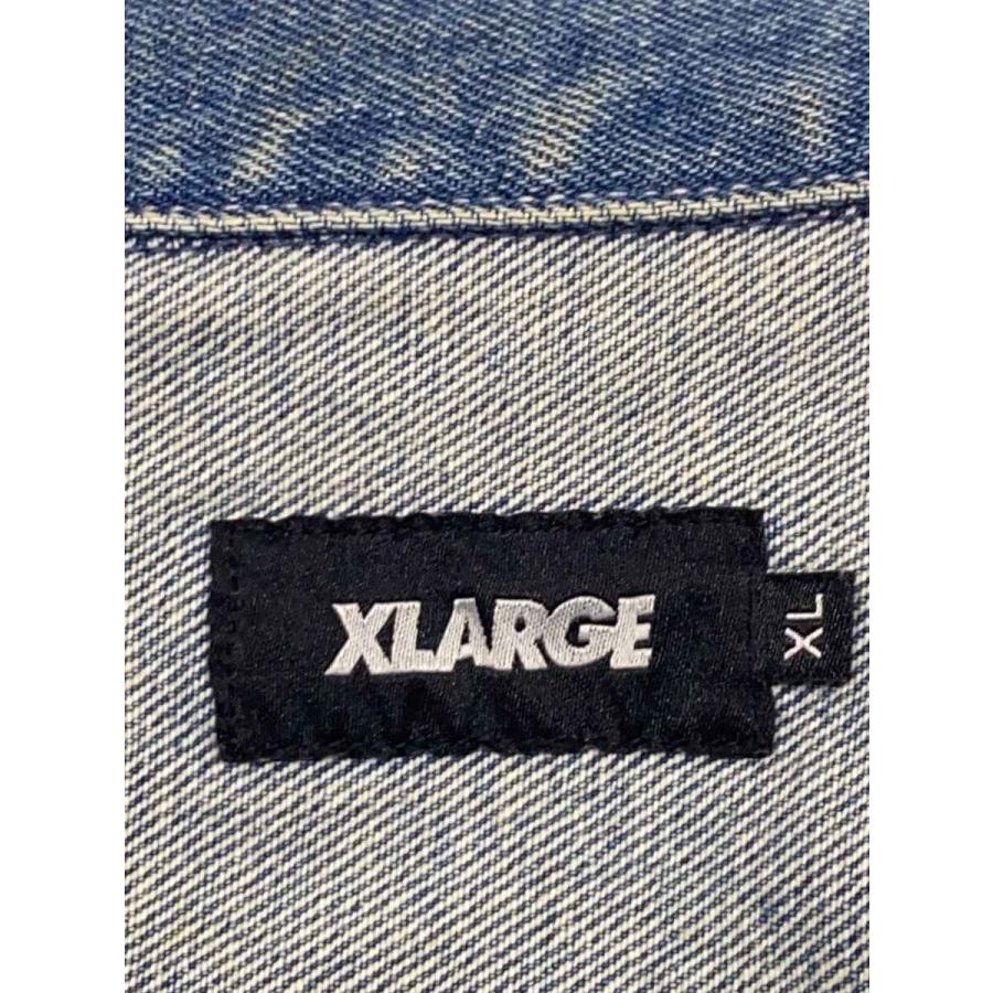XLARGE(X-LARGE)◇23AW/×SKOLOCT/DENIM JACKET/Gジャン/XL/デニム/IDG
