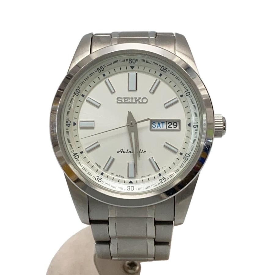 SEIKO◇自動巻腕時計/アナログ/WHT/SLV/4R36-05Z0 : セカンド