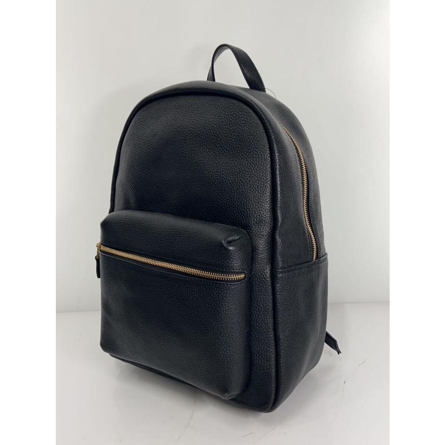 Hush T ug ブラックレザーリュック カーブドボディバッグ ハッシュタグ 