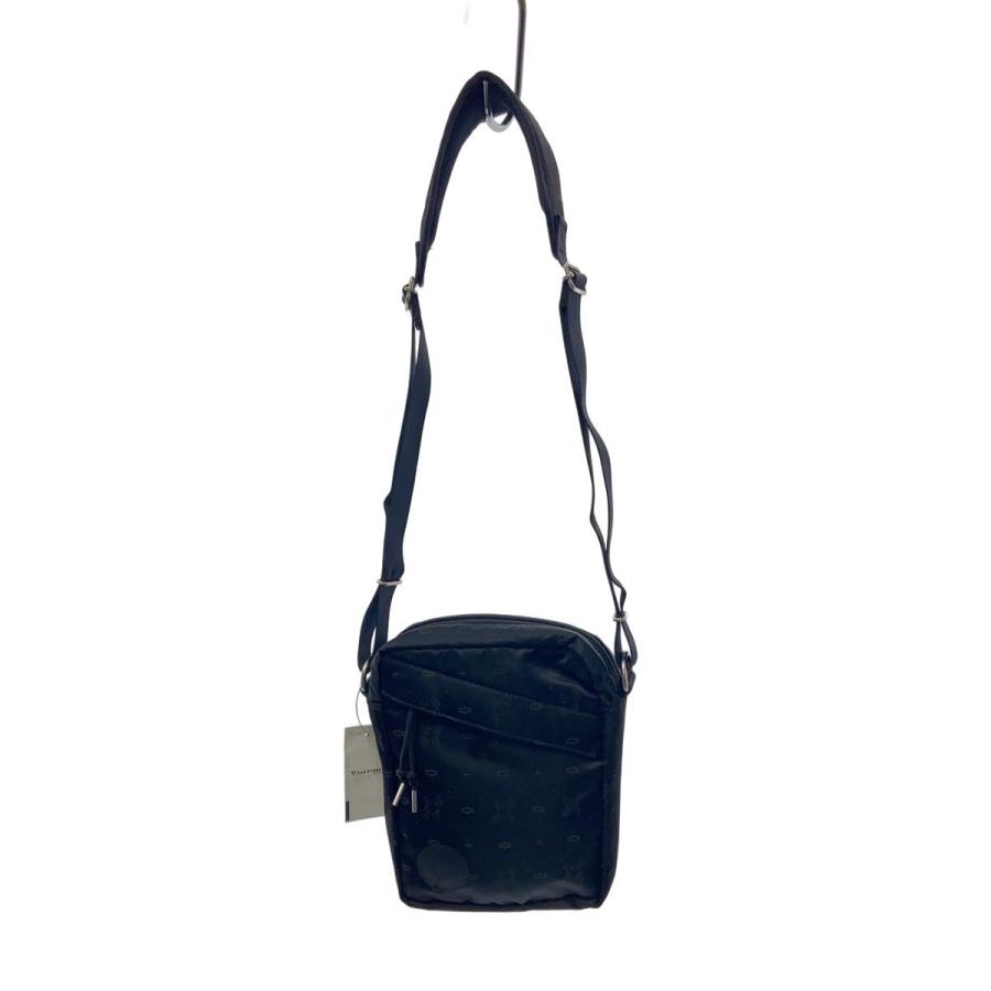 未使用 POTR ポーター MONOGRAM SHOULDER BAG ナイロン POTR◇MONOGRAM VERTICAL SHOULDER BAG/ショルダーバッグ/ナイロン/BLK