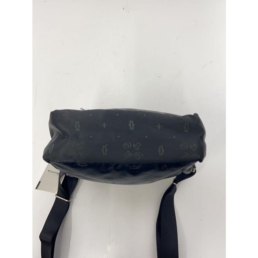 POTR◇MONOGRAM VERTICAL SHOULDER BAG/ショルダーバッグ/ナイロン/BLK