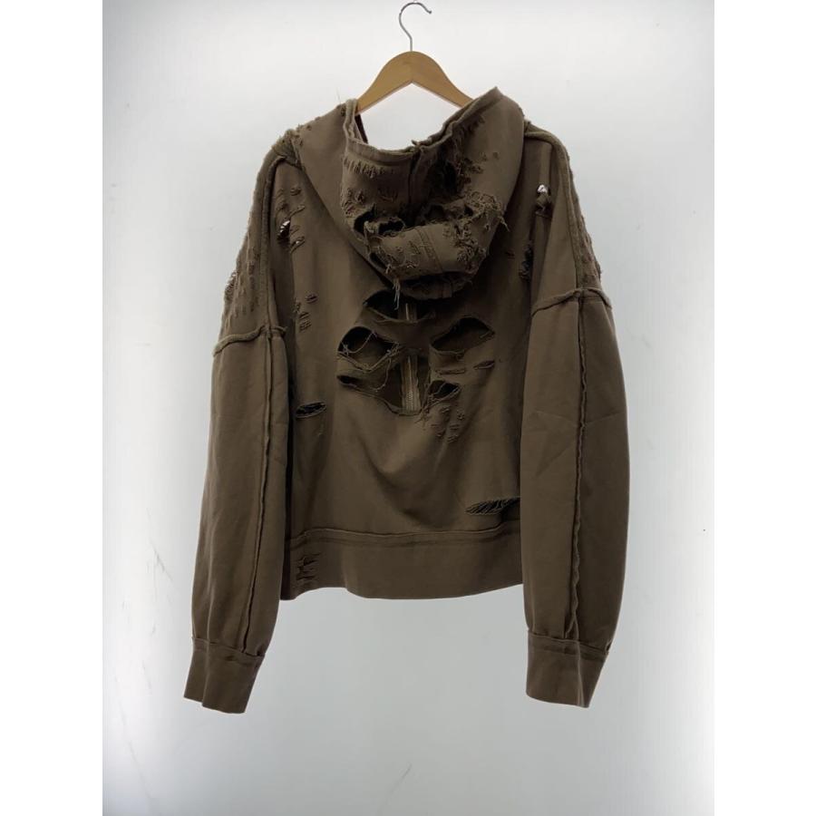 LATUI ATELIER/L/ANGER ISSUES HOODIE/クラッシュドダメージシェル 