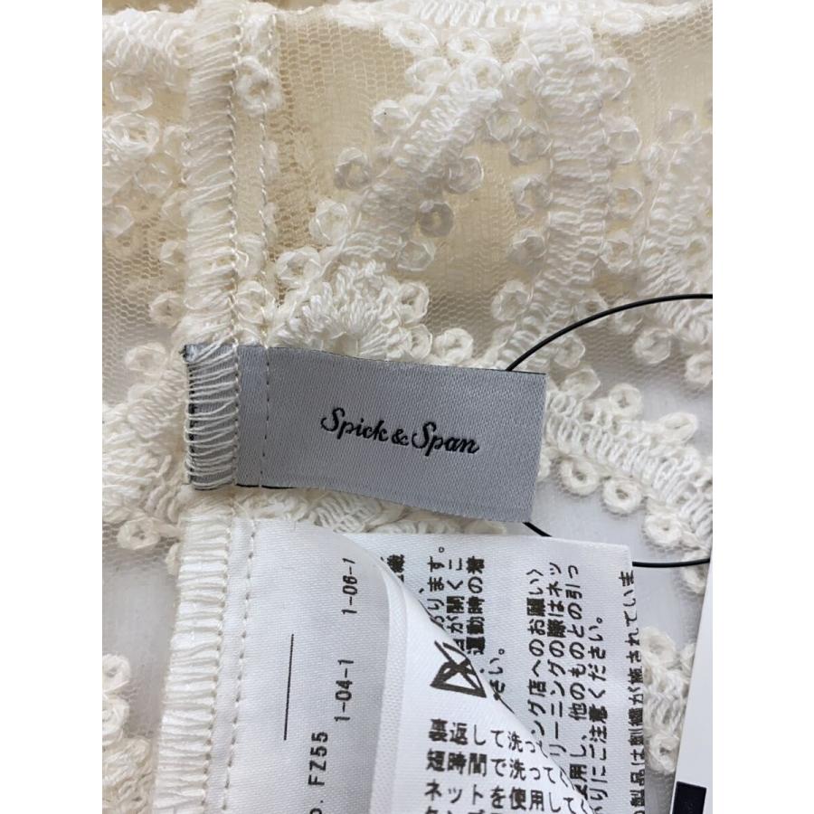 Spick&Span◇コードエンブロイダリーチュールベスト/FREE/ナイロン/WHT