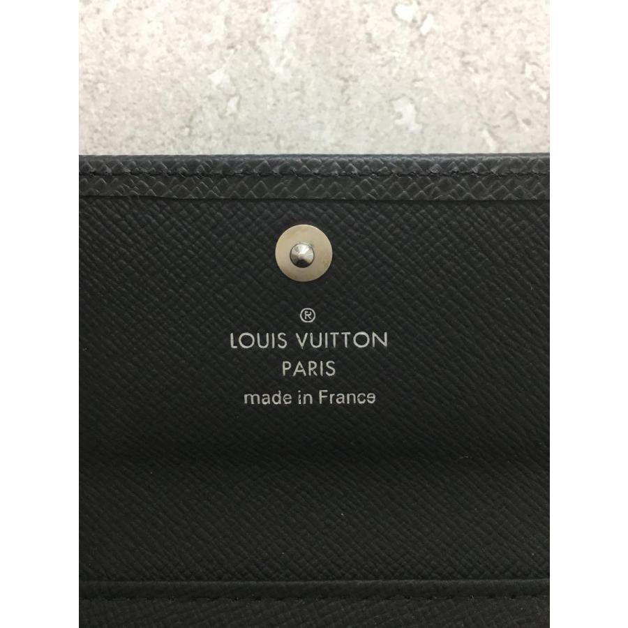 LOUIS VUITTON◇ミュルティクレ6_タイガ_BLK/牛革/BLK/無地 LOUIS VUITTON◇ミュルティクレ6_タイガ_BLK/牛革/BLK/無地